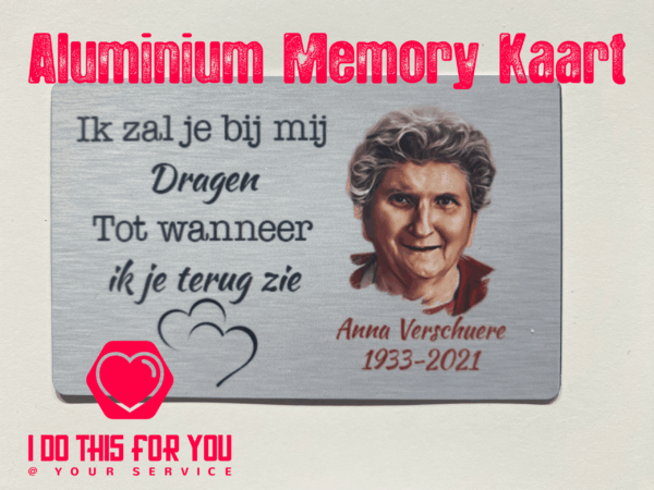 Aluminium Memory Kaart