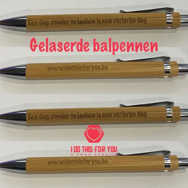 Gelaserde balpennen